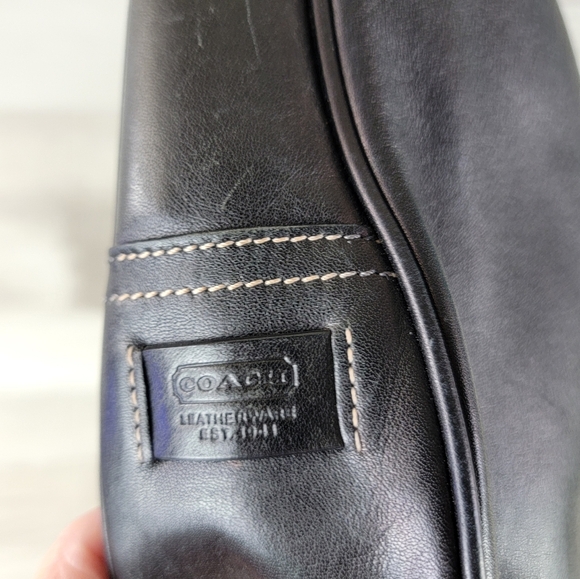 Coach Leatherware Black Leather Handbag #7778 Vintage 94 - Picture 14 of 16